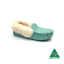 Load image into Gallery viewer, Aqua Moccasins