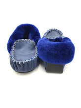 Load image into Gallery viewer, Navy Blue Moccasins