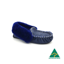 Load image into Gallery viewer, Navy Blue Moccasins