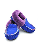 Load image into Gallery viewer, Ocean Blue & Purple Moccasins