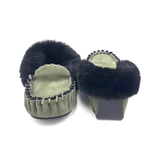 Load image into Gallery viewer, Olive Moccasins