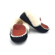 Load image into Gallery viewer, Red/Black & White Moccasins