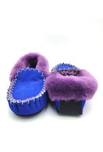 Load image into Gallery viewer, Ocean Blue &amp; Purple Moccasins
