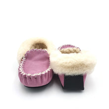 Load image into Gallery viewer, Pink &amp; White Moccasins
