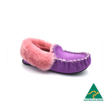 Load image into Gallery viewer, Purple &amp; Pink Moccasins
