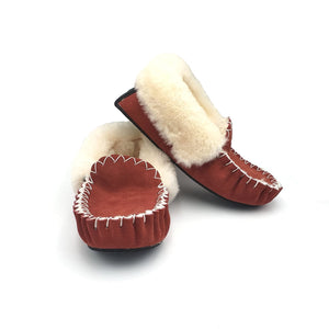 Red & White Moccasins
